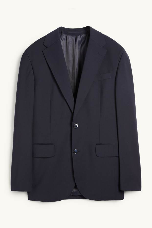 Bărbați - Sacou modular - regular fit - Flex - amestec de lână - LYCRA® - albastru închis