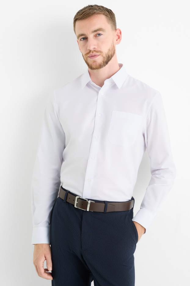 Home - Camisa formal - regular fit - Kent - blanc