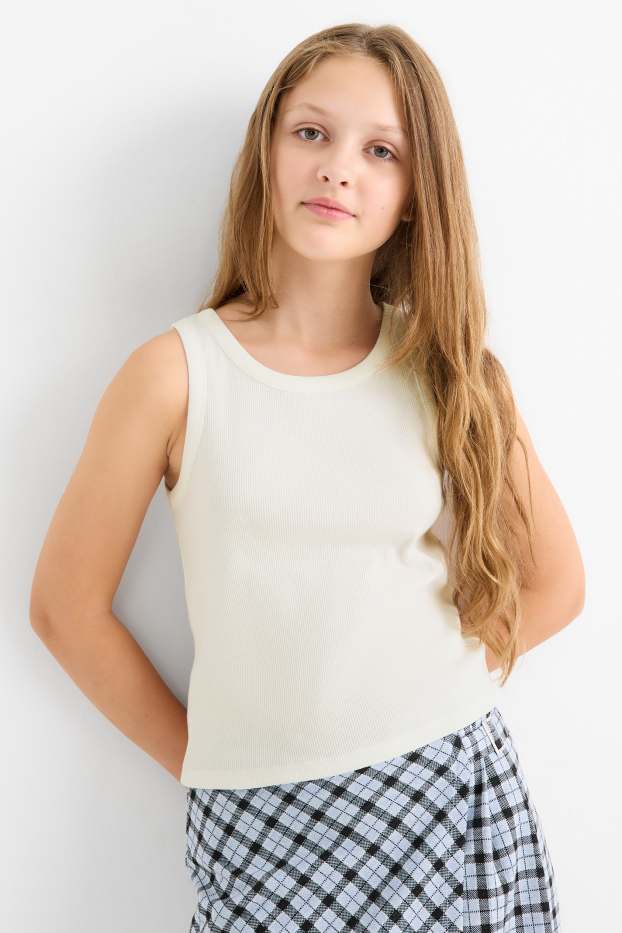 Children Girls - Brooklyn - set - hoodie and top - 2 piece - dark rose