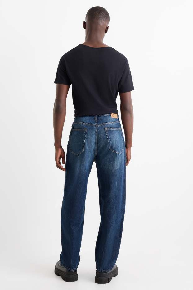 Bărbați - Barrel jeans - denim-albastru