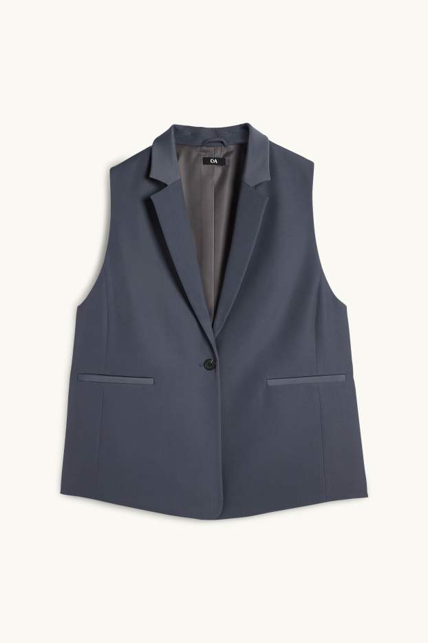 Donna - Gilè business - straight fit - blu