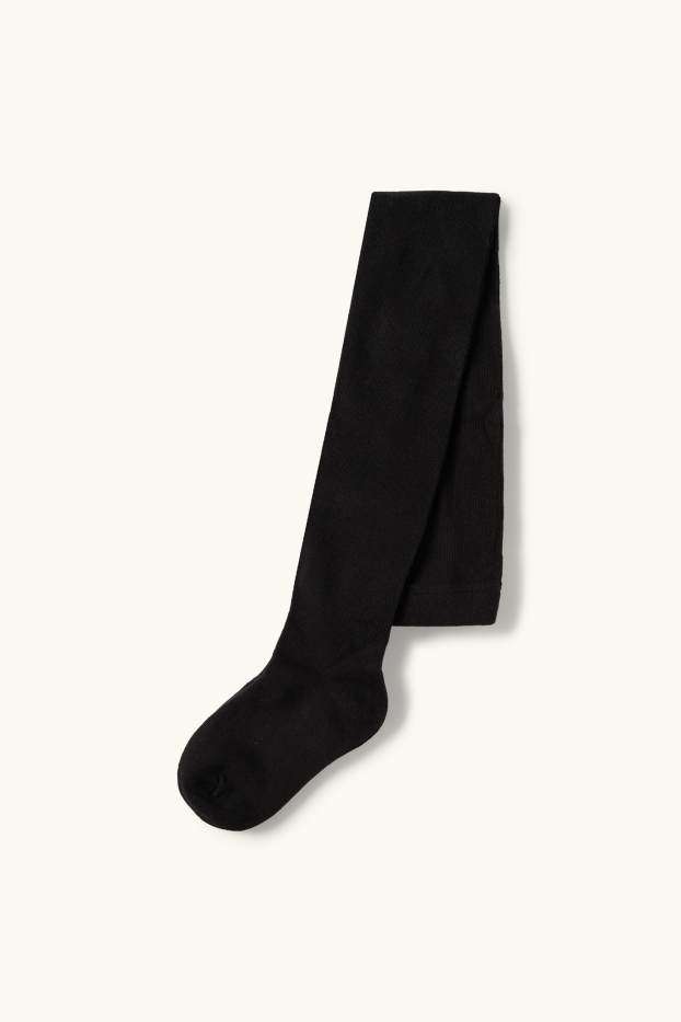 Kinderen: meisjes - Set - jurk van chiffon, vest en maillot - 3-delig - zwart