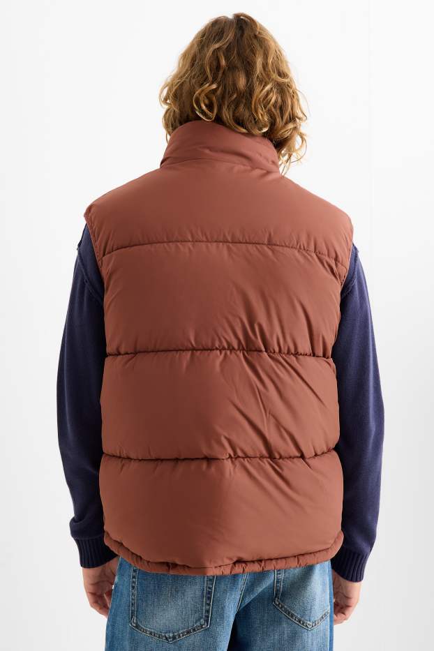 Hommes - Doudoune sans manches - marron