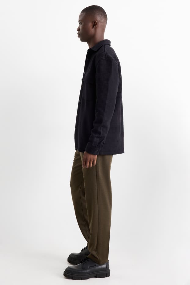 Heren - Chino - tapered fit - donkergroen