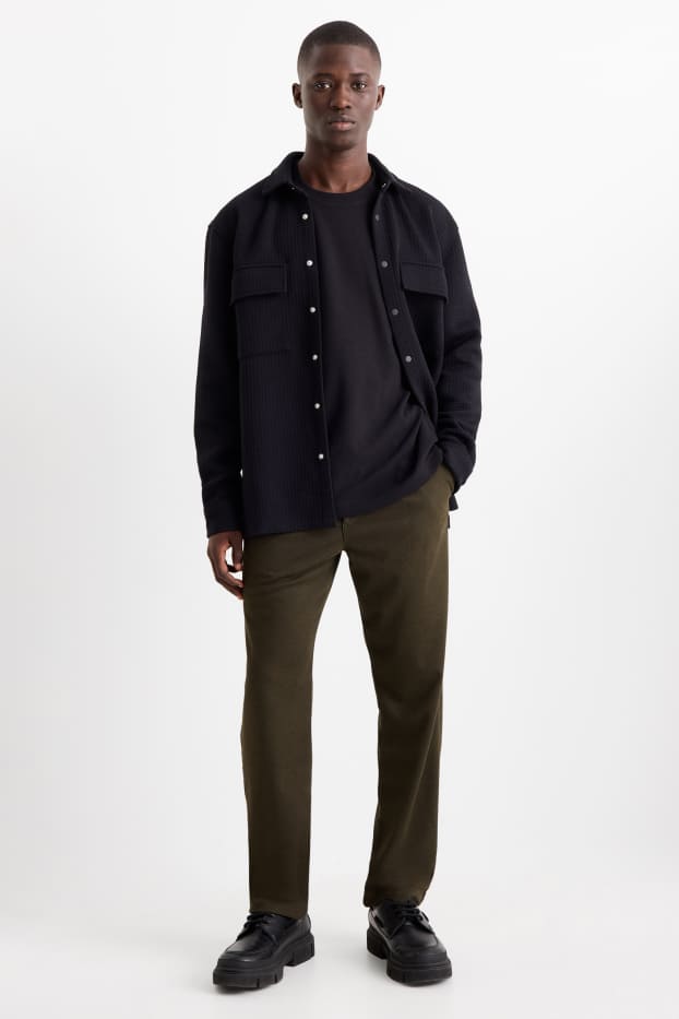 Heren - Chino - tapered fit - donkergroen
