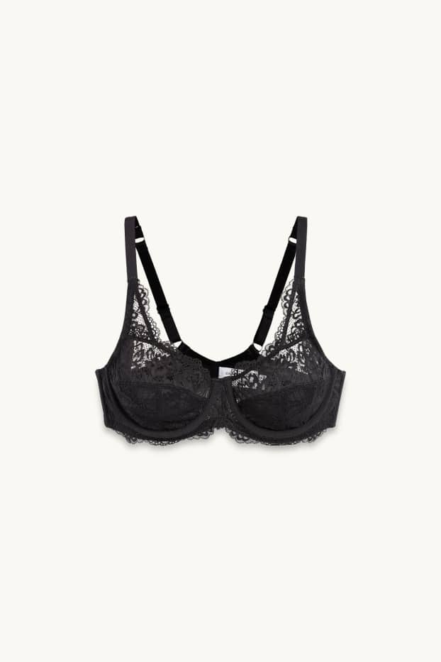 Dámské - Podprsenka s kosticemi - černá