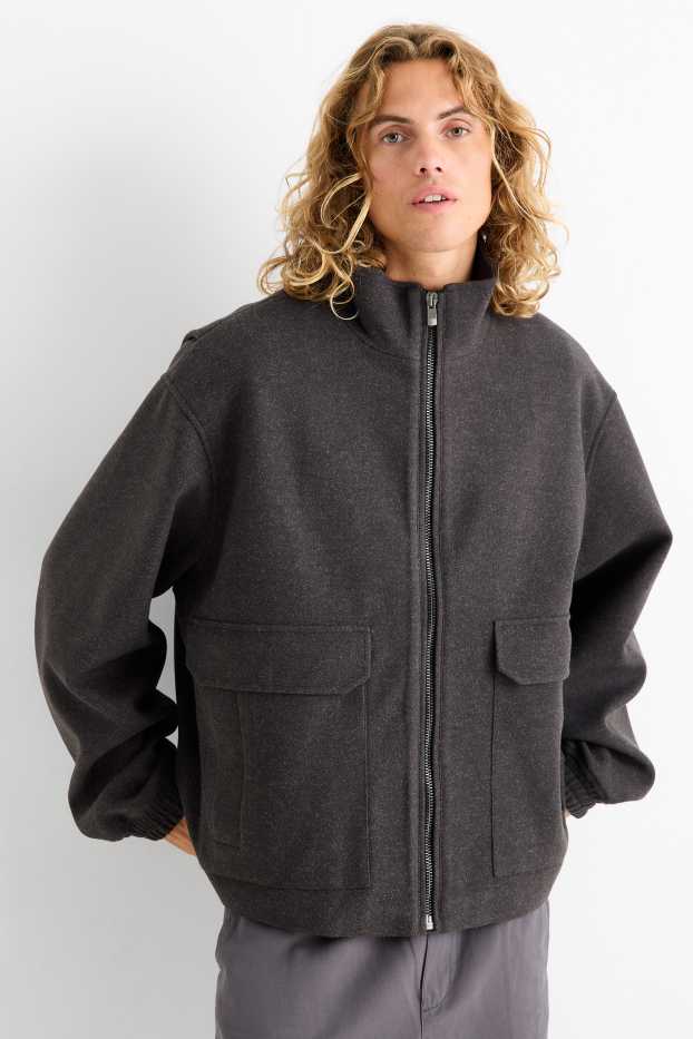 Heren - Jas - donkergrijs