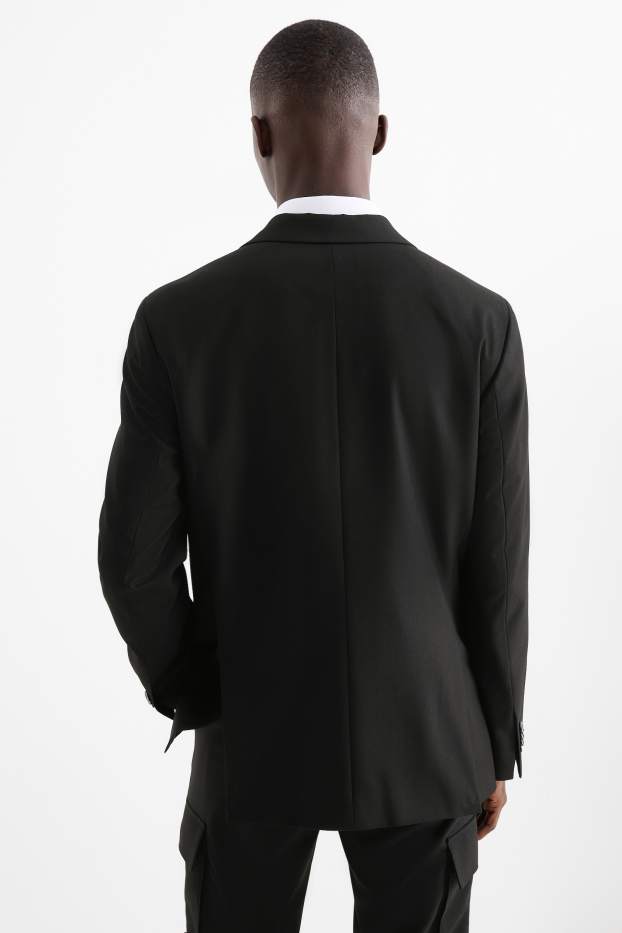 Herren - Baukasten-Sakko - Regular Fit - schwarz