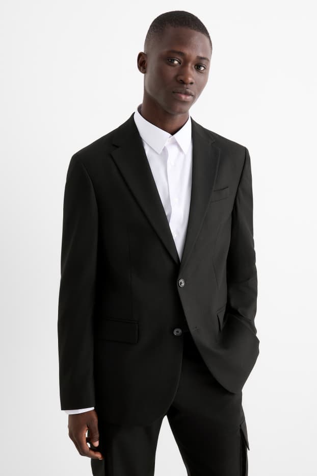 Herren - Baukasten-Sakko - Regular Fit - schwarz