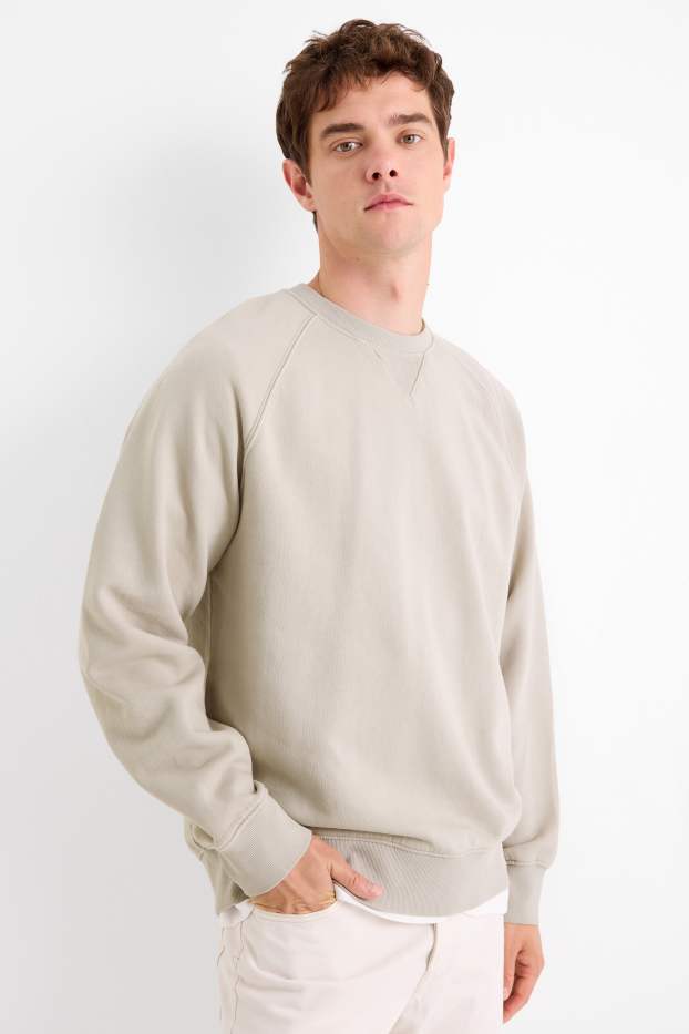 Bărbați - Bluză de molton - bej
