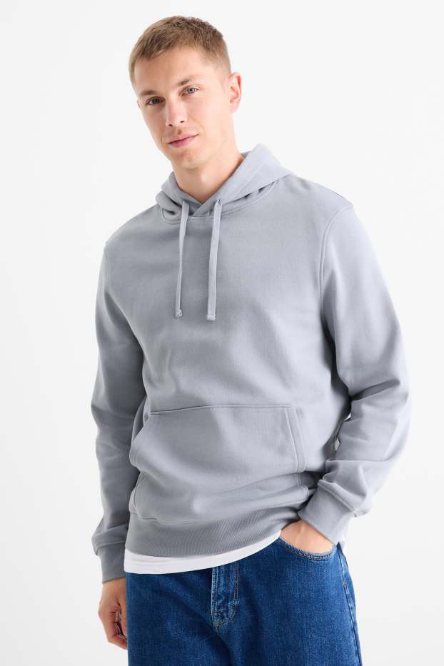 Men - Hoodie - light blue