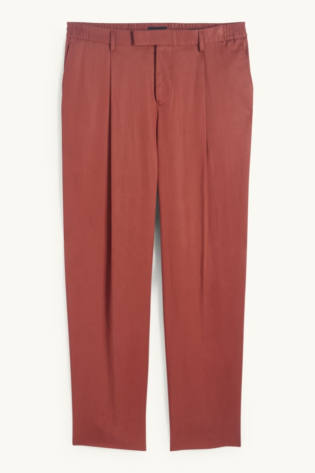 Hommes - Pantalon de costume - regular fit - rouille