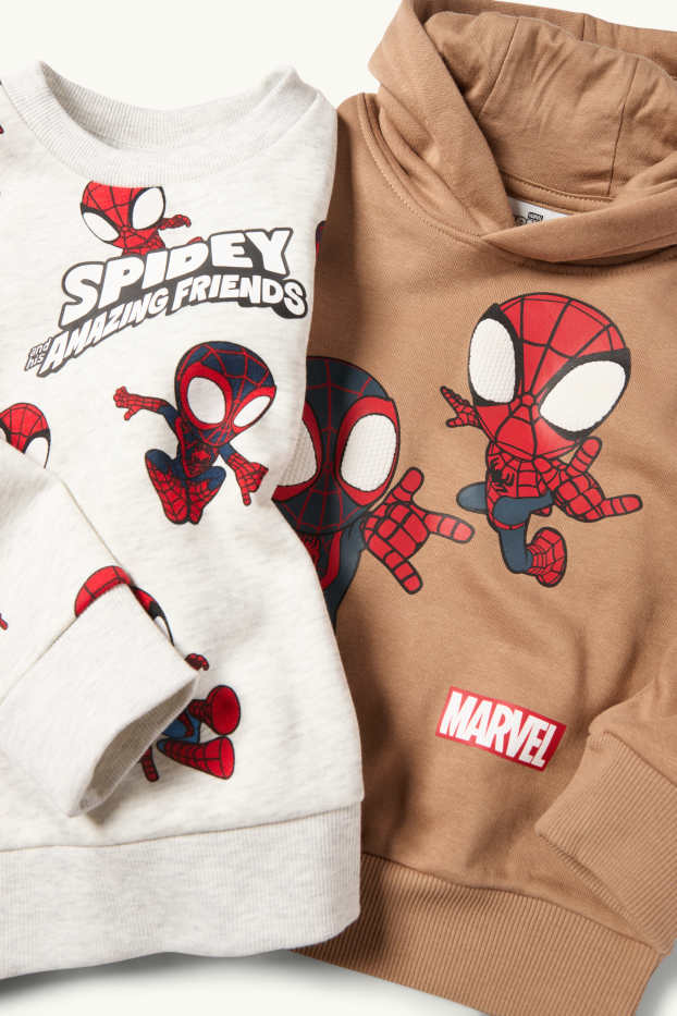 Children Boys - Multipack of 2 - Spidey - hoodie and sweatshirt - white / beige