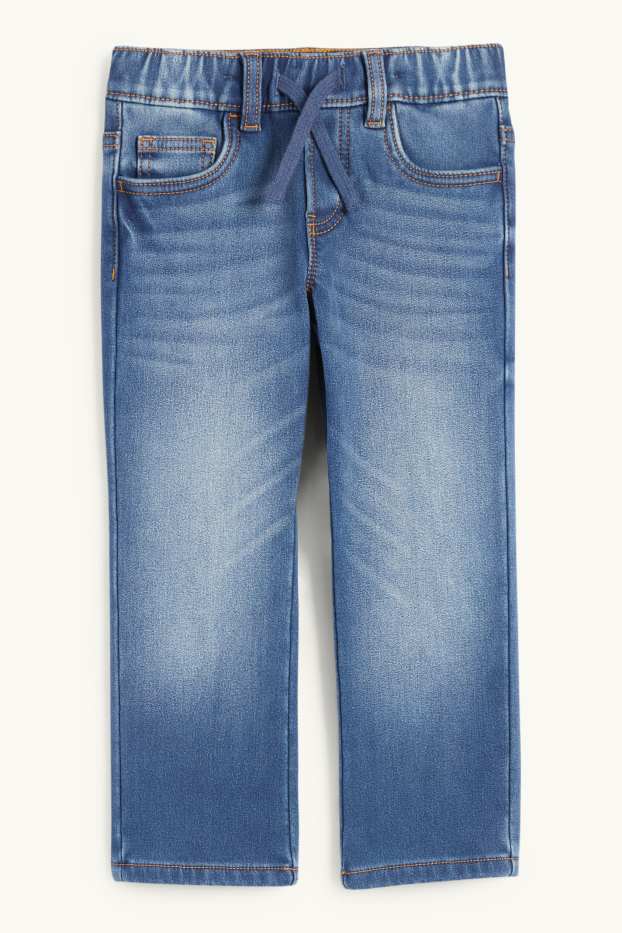Kinder Jungen - Straight Jeans - Thermojeans - jeansblau