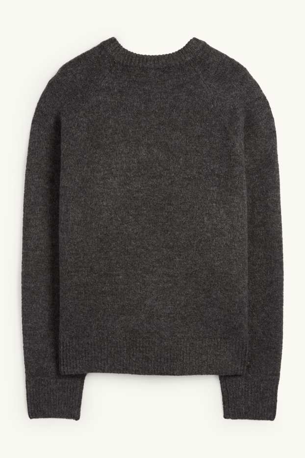 Women - Christmas jumper - sausage dog - dark gray