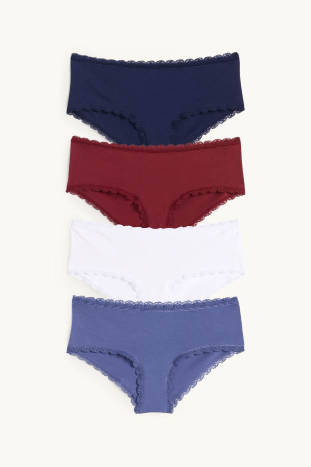 Donna - Confezione da 4 - coulotte - blu