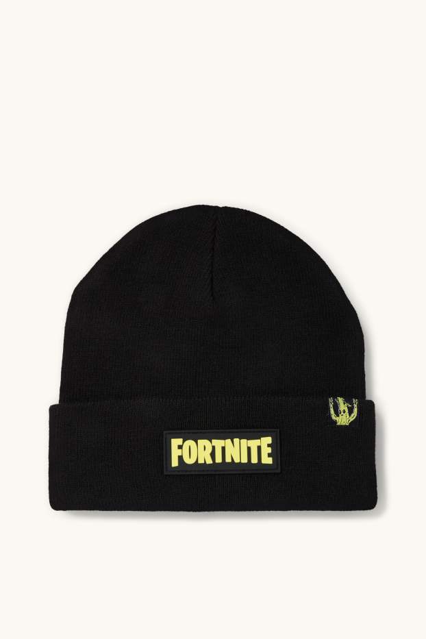 Copii - Băieți - Fortnite - căciulă - negru