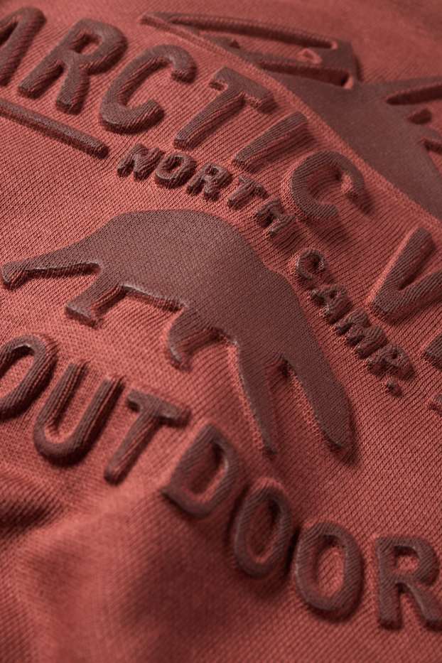 Kinder Buben - Bär - Sweatshirt - bordeaux
