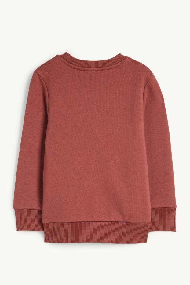 Kinder Buben - Bär - Sweatshirt - bordeaux
