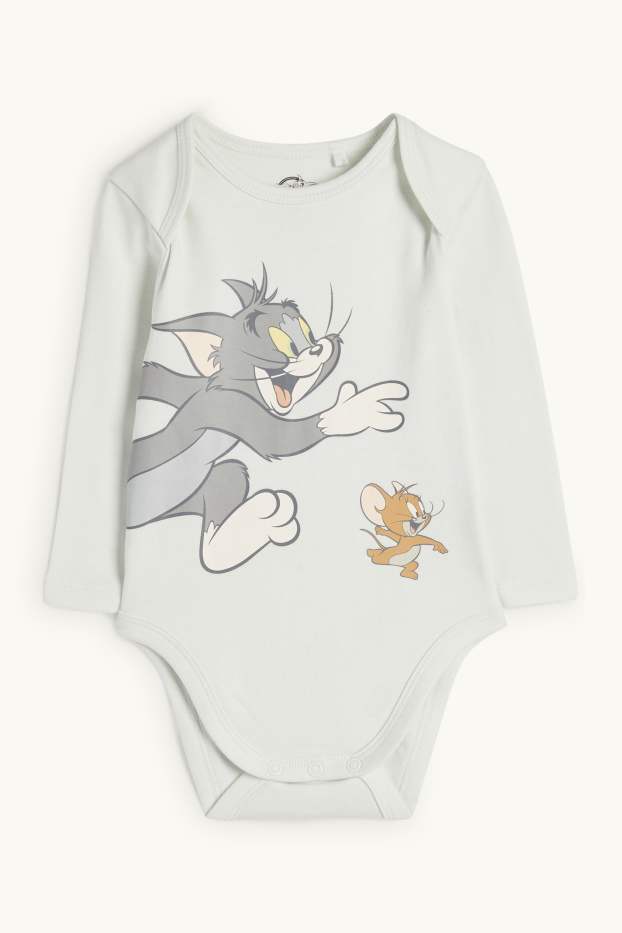 Bébés garçons - Tom & Jerry - Body bébé - vert menthe