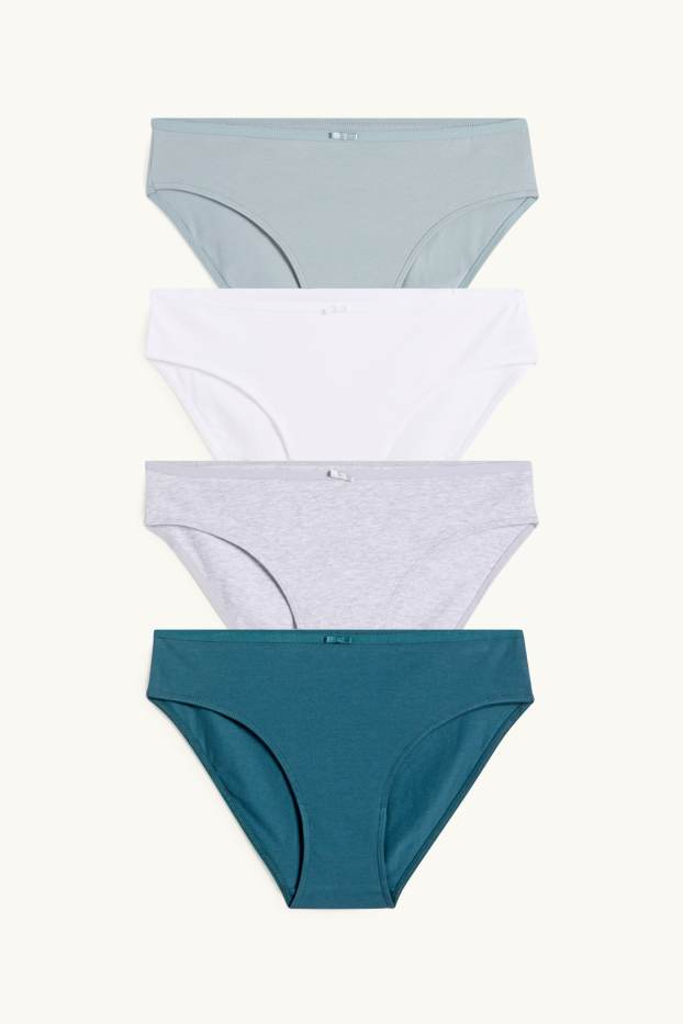 Damen - Multipack 4er - Slip - grün