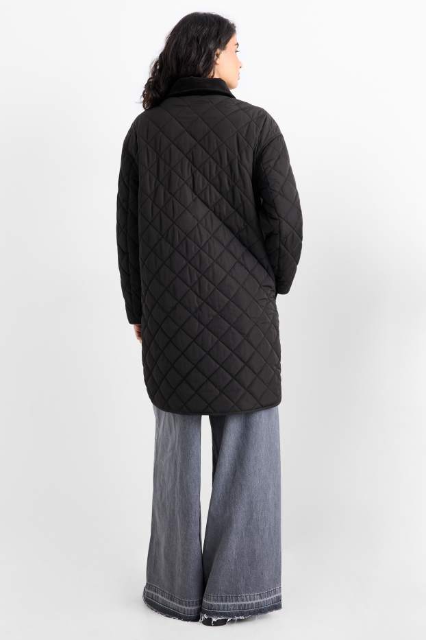 Dona - Abric embuatat - negre