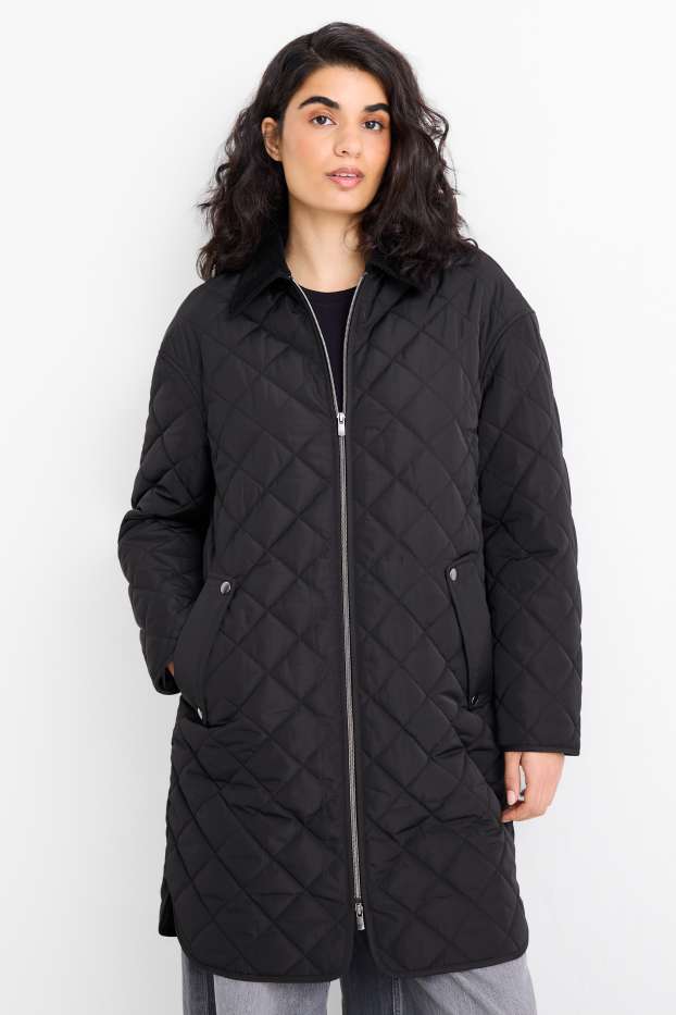 Dona - Abric embuatat - negre