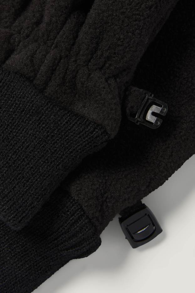Enfants garçons - Gants en polaire - noir