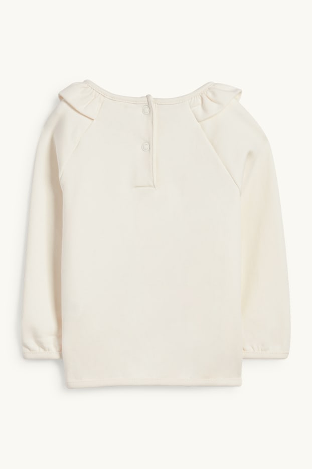 Nadó nena - Guineu i eriçó - dessuadora per a nadó - blanc trencat