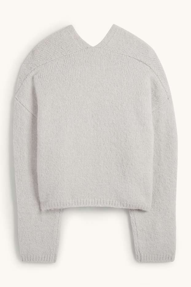 Dona - Jaqueta de punt - gris clar