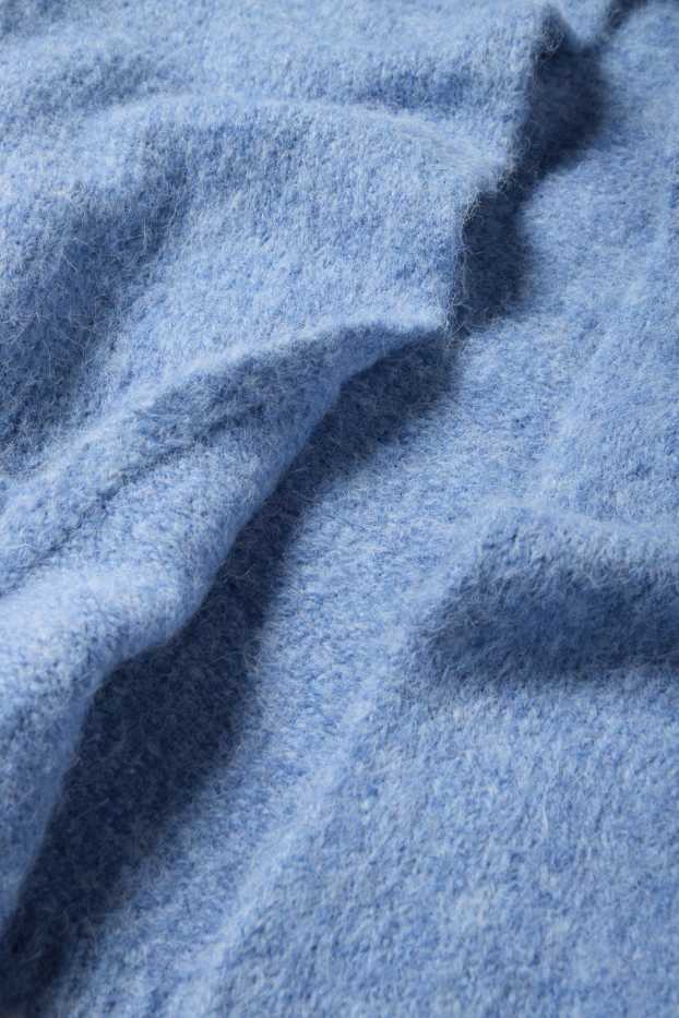 Dames - Gebreid vest - lichtblauw