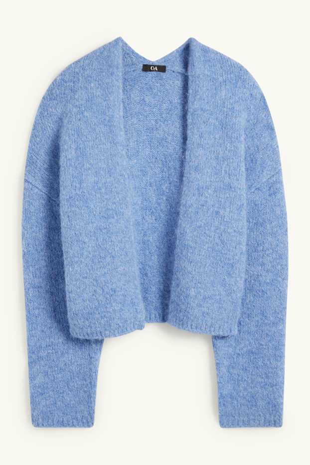 Dames - Gebreid vest - lichtblauw