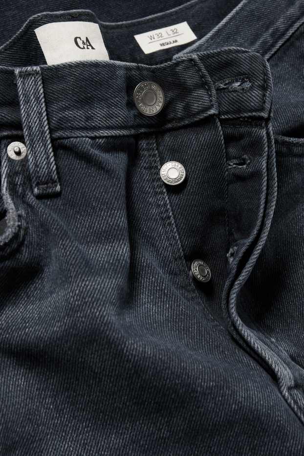 Hommes - Regular jean à boutons - jean bleu foncé