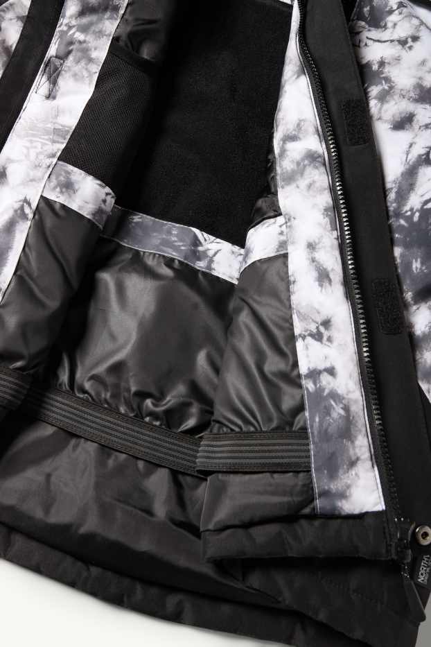 Nen - Jaqueta d’esquí amb caputxa - impermeable - negre