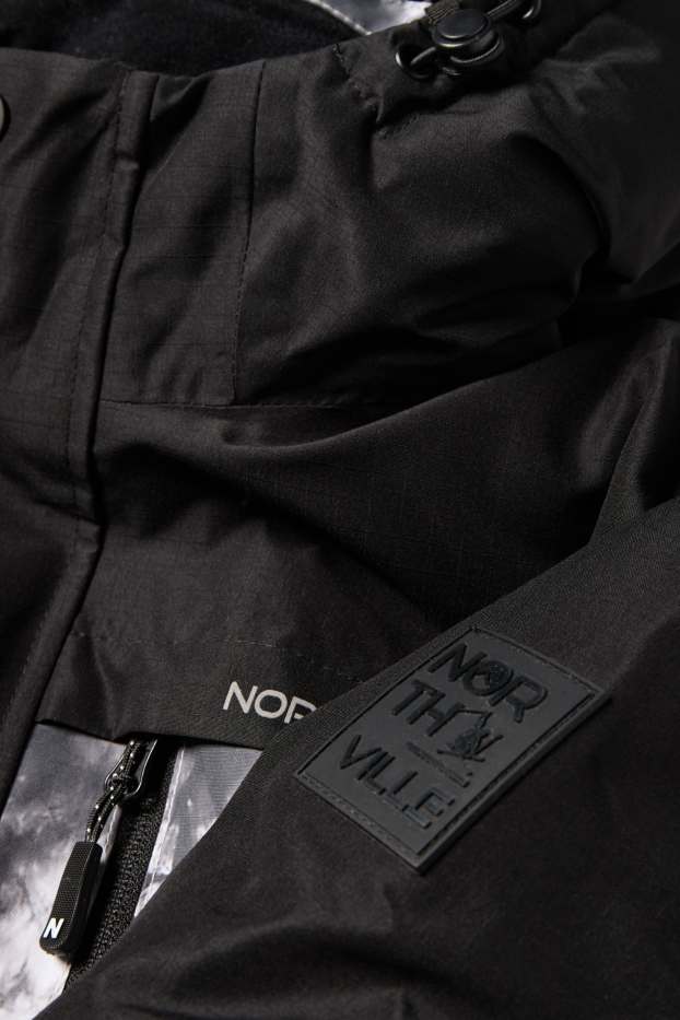 Nen - Jaqueta d’esquí amb caputxa - impermeable - negre