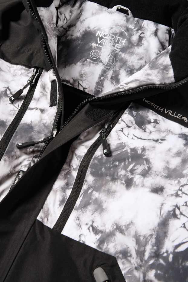 Nen - Jaqueta d’esquí amb caputxa - impermeable - negre