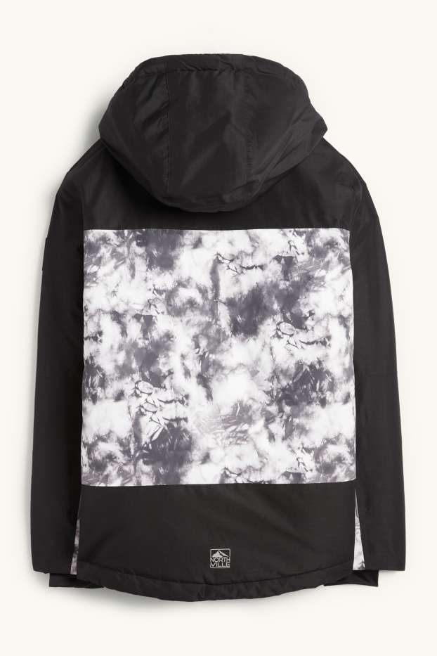 Nen - Jaqueta d’esquí amb caputxa - impermeable - negre