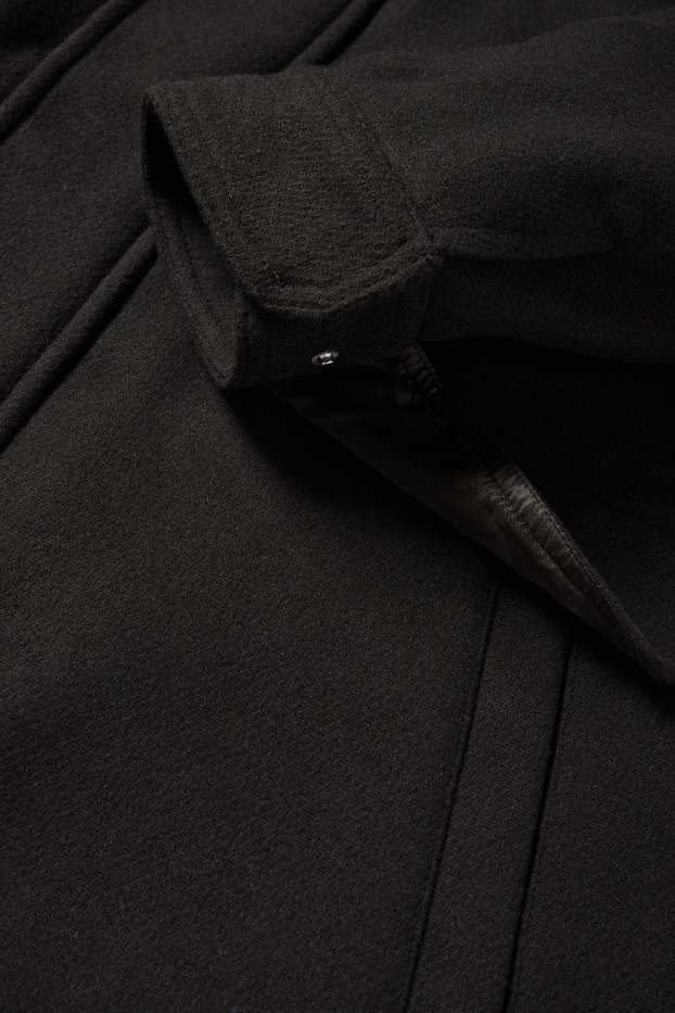 Hommes - Parka à capuche - rembourrée - noir