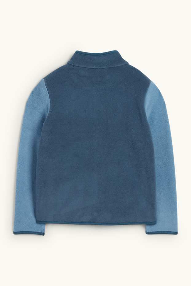 Nen - Jaqueta de teixit polar - blau fosc