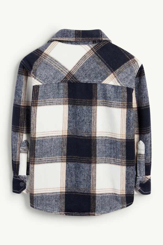 Nen - Sobrecamisa de franel·la - de quadres - blau fosc