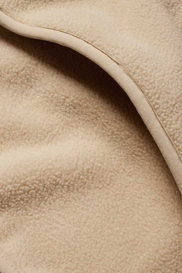 Heren - Fleecejack - licht beige