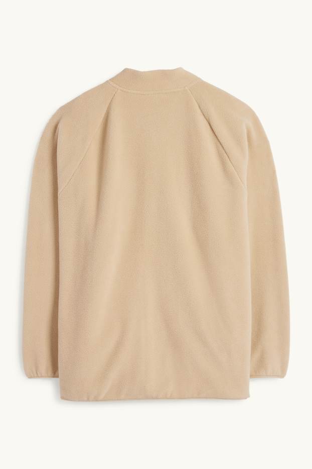 Heren - Fleecejack - licht beige