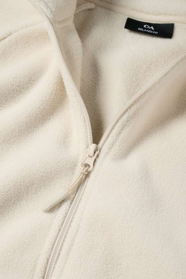 Hommes - Veste en polaire - blanc crème