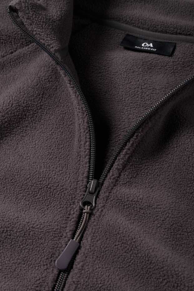 Herren - Fleecejacke - dunkelgrau