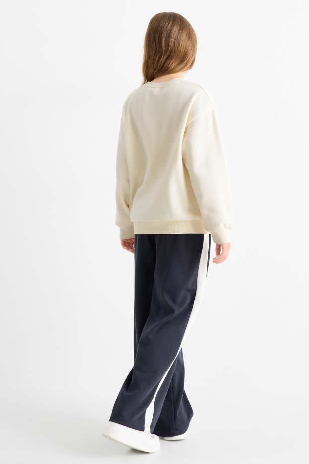 Enfants filles - Lilo & Stitch - ensemble - sweat à capuche et pantalon de jogging - 2 pièces - blanc