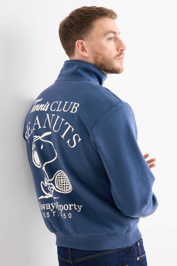 Hommes - Sweat - Peanuts - bleu foncé