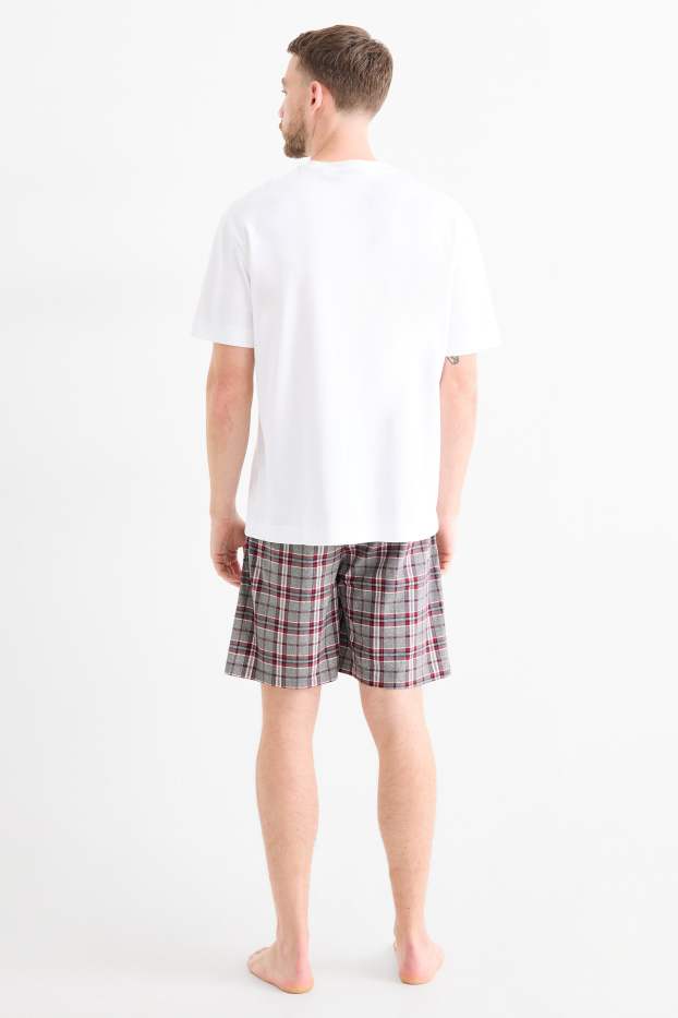 Uomo - Confezione da 2 - shorts pigiama - grigio scuro