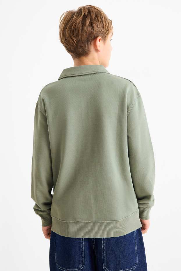 Copii - Băieți - Bluză de molton - verde