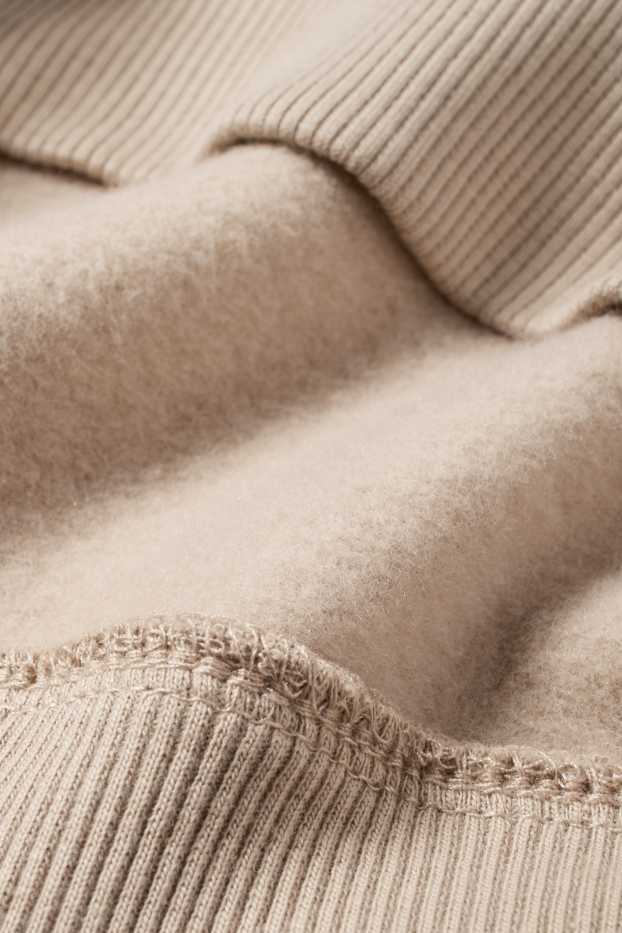 Enfants garçons - Pingouin - sweat à capuche - beige
