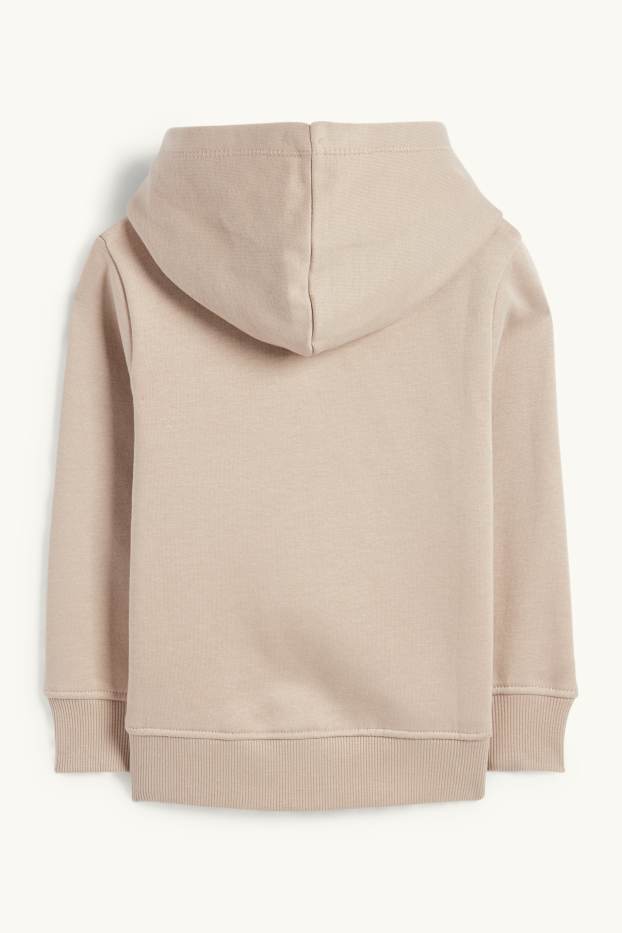 Enfants garçons - Pingouin - sweat à capuche - beige